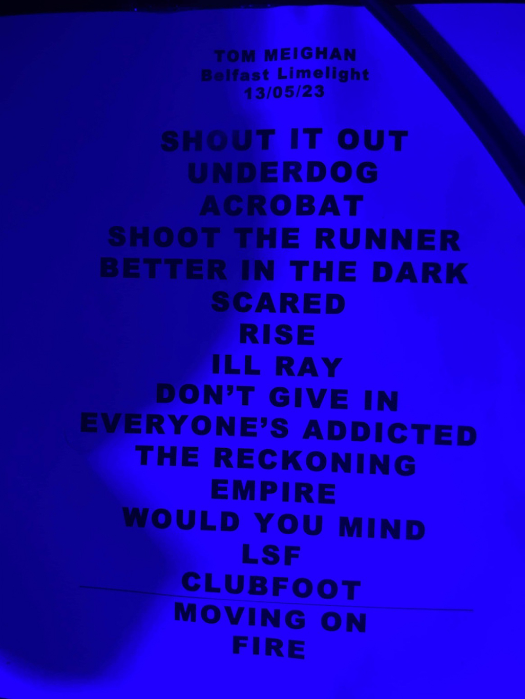 IN FOCUS// Tom Meighan at Limelight, Belfast